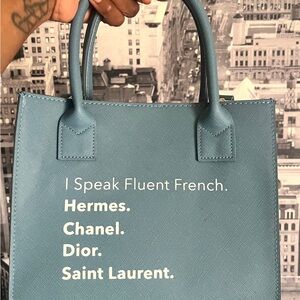 “I Speak Fluent French” Mini Tote